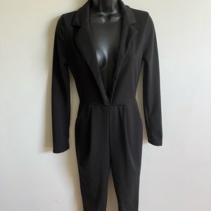 Fashion Nova v-cropped jumpsuit